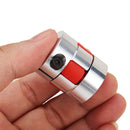 Machifit 6.35x10mm Aluminum Flexible Spider Shaft Coupling CNC Stepper Motor Coupler Connector OD25mm x L30mm