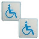 2pcs 100x100mm Car Window Bumper Disabled Sticker Decals