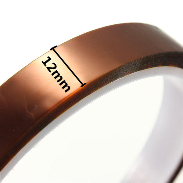 30m*12mm High Temperature Heat Resistant Polyimide Adhesive Tape for Electronic Industry