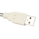 USB Mini Flexible Fan Clock with LED Light For PC Laptop