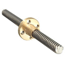 150mm Lead Screw 8mm Thread Stainless Steel Lead Screw with Flange Brass Nut