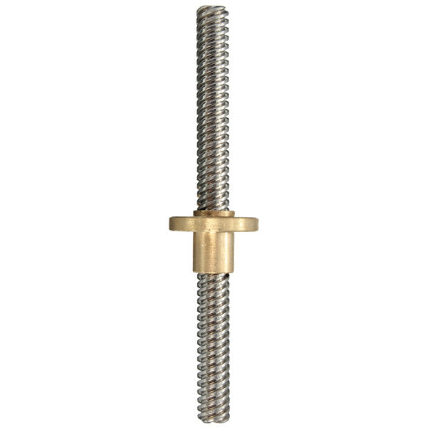 150mm Lead Screw 8mm Thread Stainless Steel Lead Screw with Flange Brass Nut