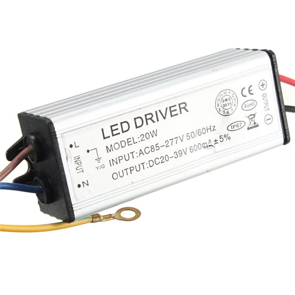 New 20W Waterproof IP67 Power Supply Constant Current LED Light Driver