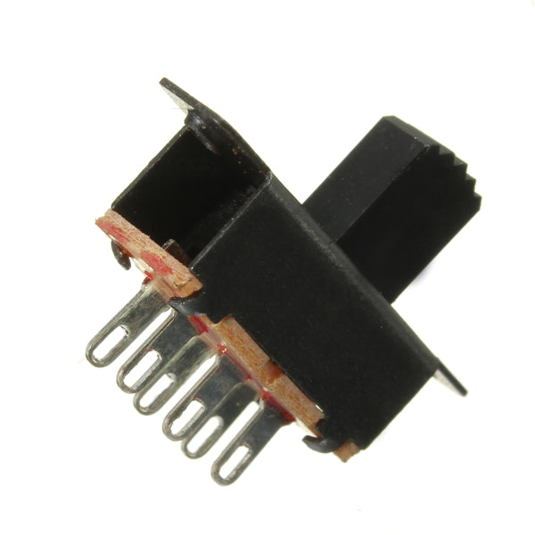 5pcs 6 Pins Slide Switch On/On Vertical Mini Miniature Terminals