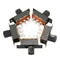 5pcs 6 Pins Slide Switch On/On Vertical Mini Miniature Terminals