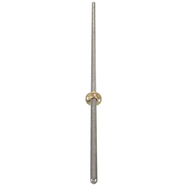T8 250mm Lead Screw 8mm Thread 2mm Pitch Lead Screw with Brass Nut