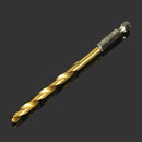 Drillpro DB-T2 13pcs 1.5-6.5mm HSS Titanium Coated 1/4 Inch Hex Shank Twist Drill Bit Set