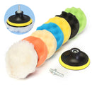 Drillpro 8pcs 4inch Sponge Polishing Waxing Buffing Pads Kit Compound Polishing Car Drill