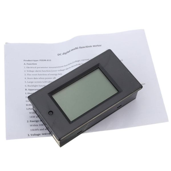 Excellway 20A DC Multifunction Digital Power Meter Energy Monitor Module Volt Meterr Ammeter