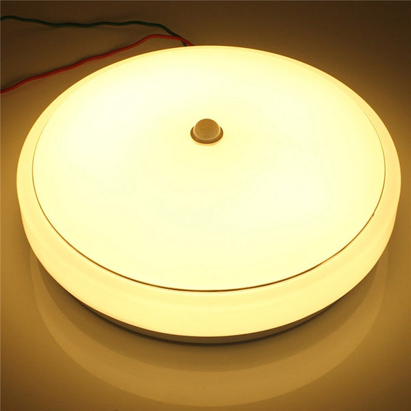 12W PIR Infrared Motion Sensor Flush Mounted LED Ceiling Light AC110-265V