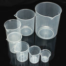 25mL To 1000mL Graduated Clear Plastic Beaker Volumetric Container For Laboratory