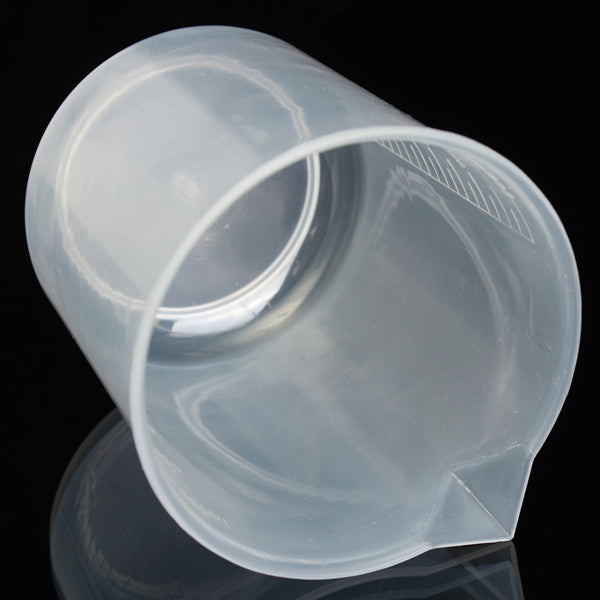 25mL To 1000mL Graduated Clear Plastic Beaker Volumetric Container For Laboratory