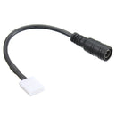 Solderless Female Barrel Power Connector for 8mm 3528 LED Strip Light