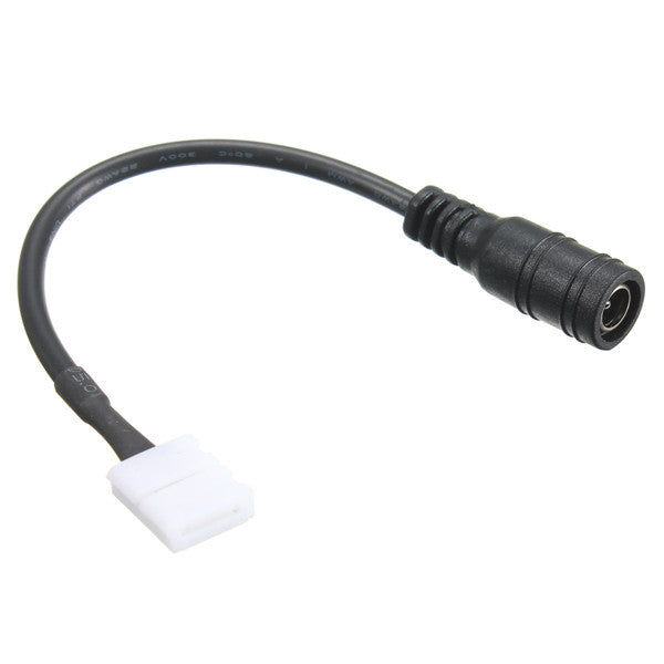 Solderless Female Barrel Power Connector for 8mm 3528 LED Strip Light