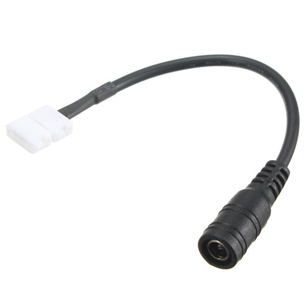 Solderless Female Barrel Power Connector for 8mm 3528 LED Strip Light