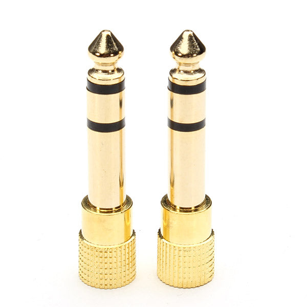 2PCS 6.5mm Male to 3.5mm Female Audio Connector