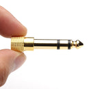 2PCS 6.5mm Male to 3.5mm Female Audio Connector