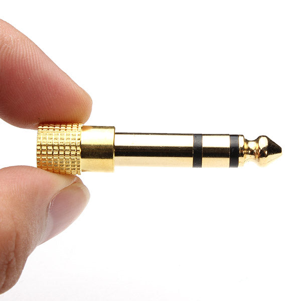 2PCS 6.5mm Male to 3.5mm Female Audio Connector