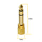 2PCS 6.5mm Male to 3.5mm Female Audio Connector