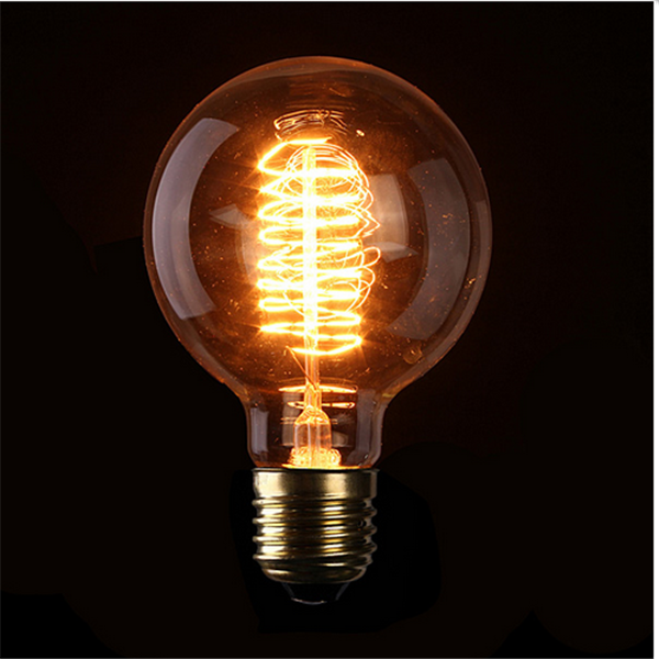 E27 40W G95 64 Anchors Vintage Antique Edison Style Carbon filament Clear Glass Bulb 220V