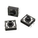 50PCS TC-1212T 12x12x7.3mm Tact Tactile Push Button Momentary SMD PCB Switch