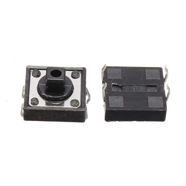 50PCS TC-1212T 12x12x7.3mm Tact Tactile Push Button Momentary SMD PCB Switch