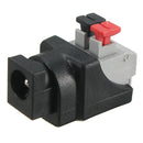 LUSTREON DC Power Male Female 5.5*2.1mm Connector Adapter Plug Cable Pressed for LED Strips 12V