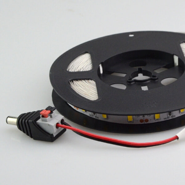 LUSTREON DC Power Male Female 5.5*2.1mm Connector Adapter Plug Cable Pressed for LED Strips 12V