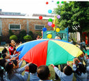 2m Child Outdoor Rainbow Umbrella Parachute Toy Kindergarten Parent-Child Umbrella Rally