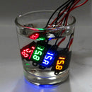 RIDEN 0.28 Inch Mini Waterproof Volt Meterr 3.5-30V Digital Voltage Tester Meter