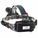 4 Mode LED Zoomable Headlight Headlamp White And Red Laser Light Use 2x 18650 batteries