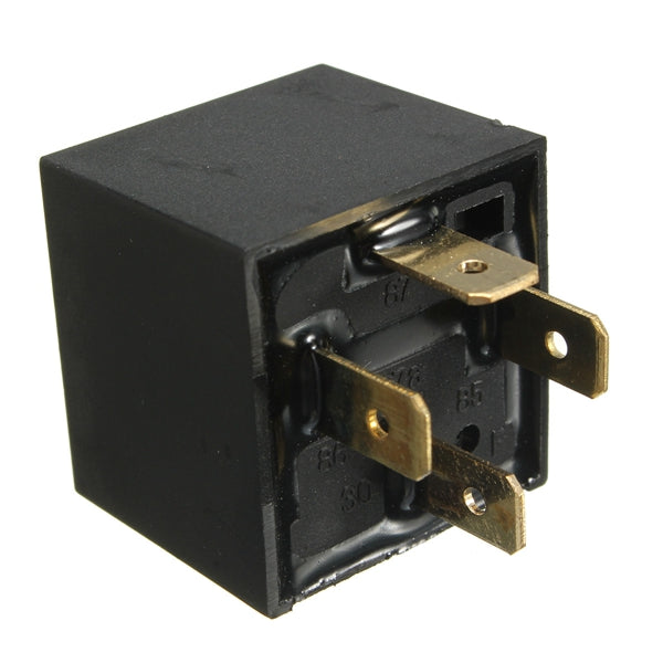 40A AMP 12V 4 Pin Relay Socket Base Terminals For Motorcycle Car Van Boat Automotive