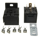 40A AMP 12V 4 Pin Relay Socket Base Terminals For Motorcycle Car Van Boat Automotive