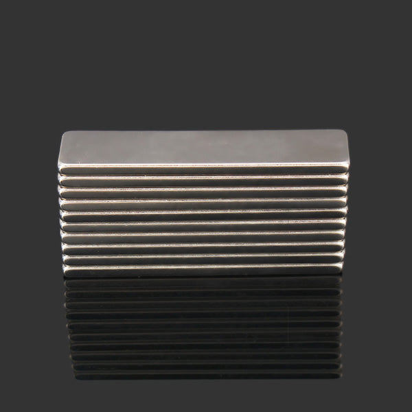 10pcs N52 40x10x2mm Super Strong Block Cuboid Magnets Rare Earth Neodymium Magnets