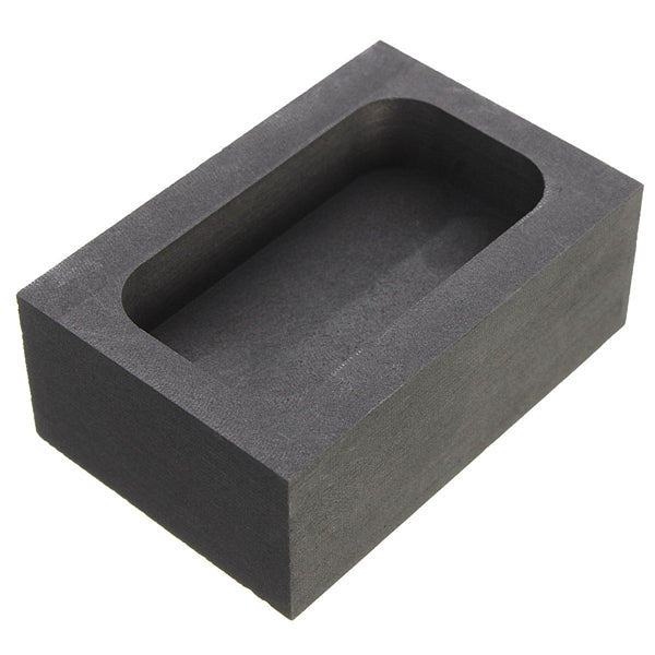 5 OZ Graphite Crucible Ingot Bar Combo Mold For Silver Gold Melting Casting