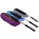 Car Wash Cleaning Brush Duster Dust Wax Mop Microfiber Telescoping Dusting Tool