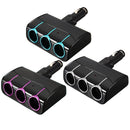 Car Truck Cigarette Lighter Socket Power Adapter Charger 3 Way 6A 12V