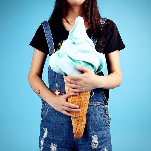 Honana PT-624 PP Cotton Creative 3D Squishy Ice Cream Shape Throw Pillows Sofa Home Office Car Back Cushion