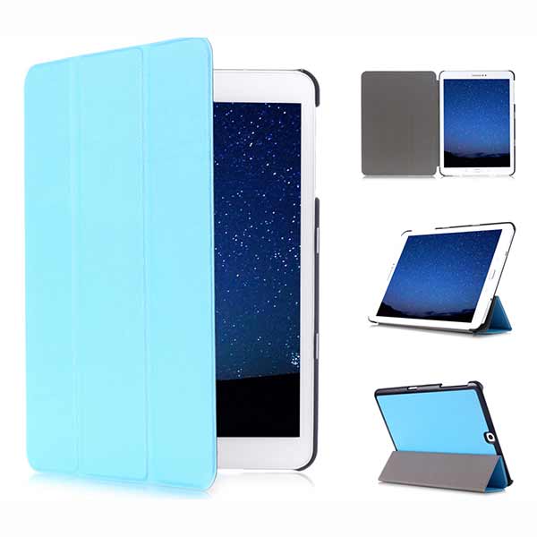 Tri-fold Stand PU Leather Case for Samsung Tab S2 T815