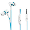 Langston Langsdom JM26 3.5mm In-ear Flat Wire Headphone Earphone With Mic
