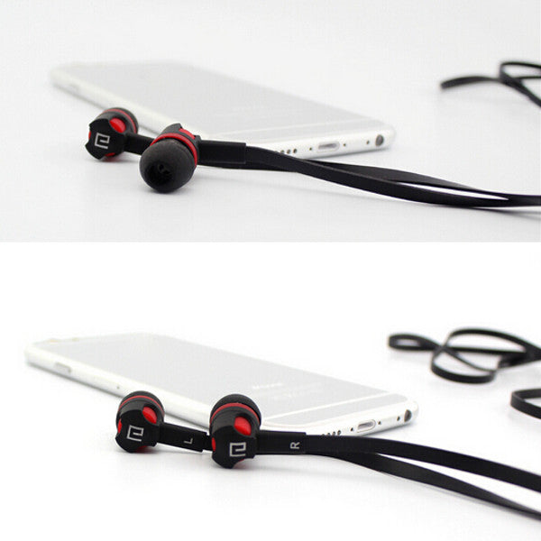 Langston Langsdom JM26 3.5mm In-ear Flat Wire Headphone Earphone With Mic