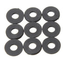 Suleve M3NW1 Black Flat Nylon Washer OD 8mm for M3 Screws 100pcs