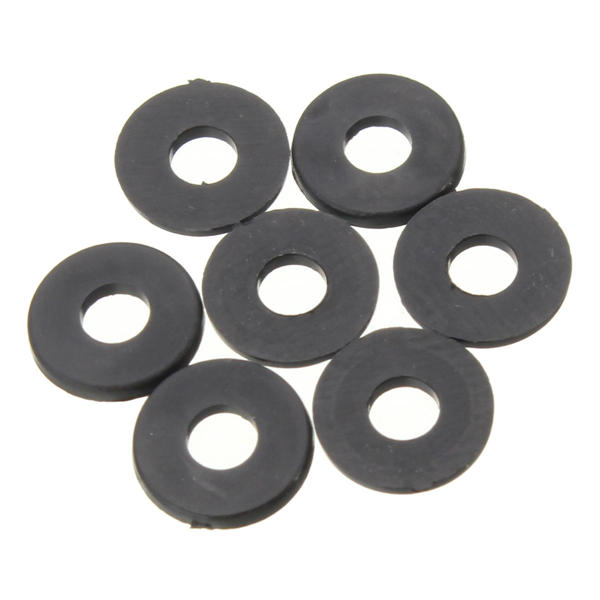 Suleve M3NW1 Black Flat Nylon Washer OD 8mm for M3 Screws 100pcs