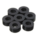 Suleve M3NW2 Flat Nylon Washer Black Round Spacer Waser OD 8mm for M3 Screws 50pcs