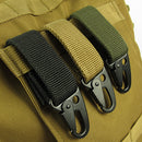 Carabiner Hook Webbing Buckle Nylon Molle Belt Hanging Key Ring Outdoor Tool