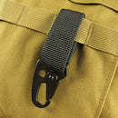 Carabiner Hook Webbing Buckle Nylon Molle Belt Hanging Key Ring Outdoor Tool