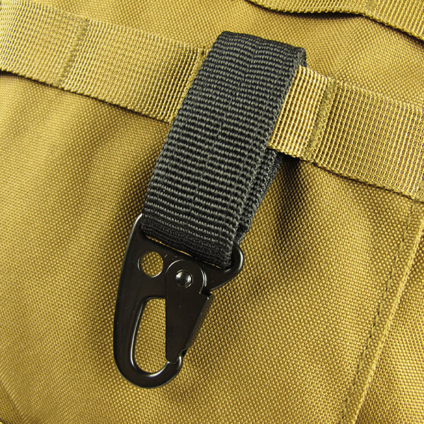 Carabiner Hook Webbing Buckle Nylon Molle Belt Hanging Key Ring Outdoor Tool