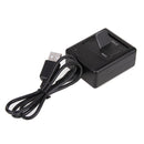 USB Charger Dual Battery Fits for XiaoMi Yi Sports Action Camera