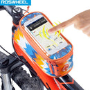 ROSWHEEL Touch Screen Mobile Phone Bag Case Cycling Bicycle Bike Front Tube Front Bag Pannier Bike Bag