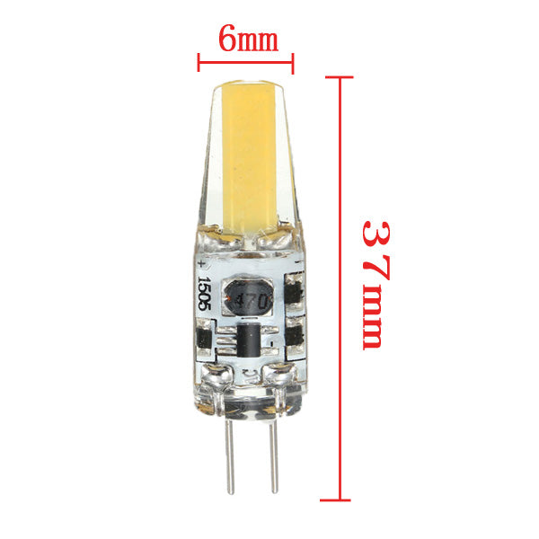 G4 2W COB Filament LED Spotlight Bulb Lamp Warm/Pure White AC/DC 10-20V